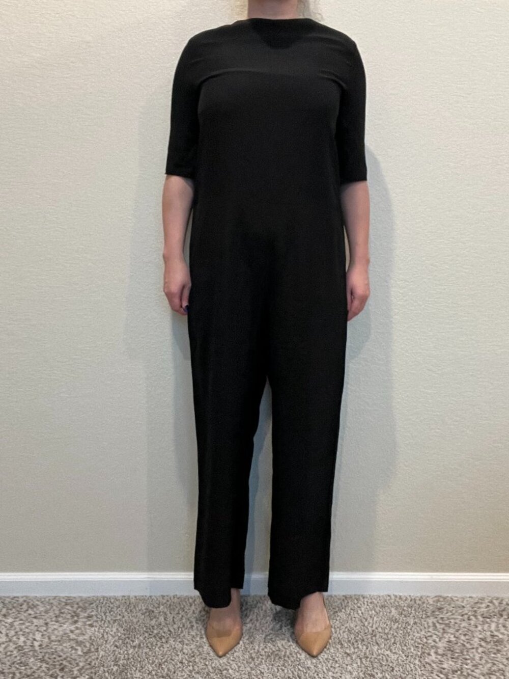 COS Silk Overall Black Size 10